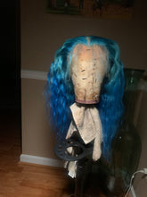 Load image into Gallery viewer, 20&#39; Icy Blue custom Ombre frontal nit
